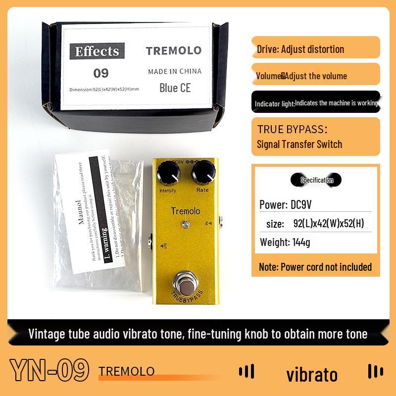 Portable Overdrive Distortion Tremolo Delay Guitar Effects Pedal