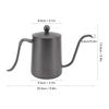 Spout Coffee Pot Professional 600ml Capacity Stainless Steel Gooseneck Coffee Kettle for Home Travel