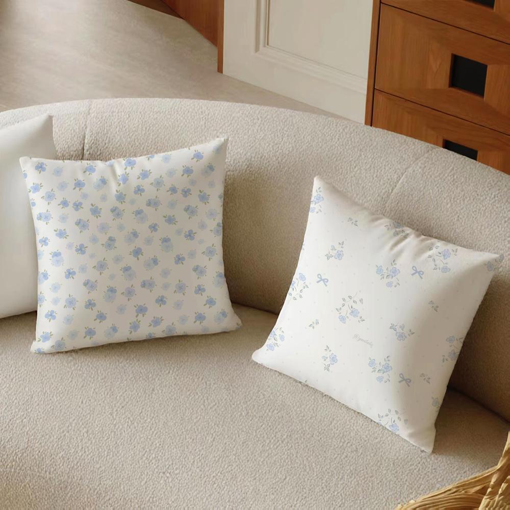 Elegant Flowers With Artistic Patterns Cushion Cover Pillowcase Anti-Dustmite Living Room Sofa Decor Cushion Room