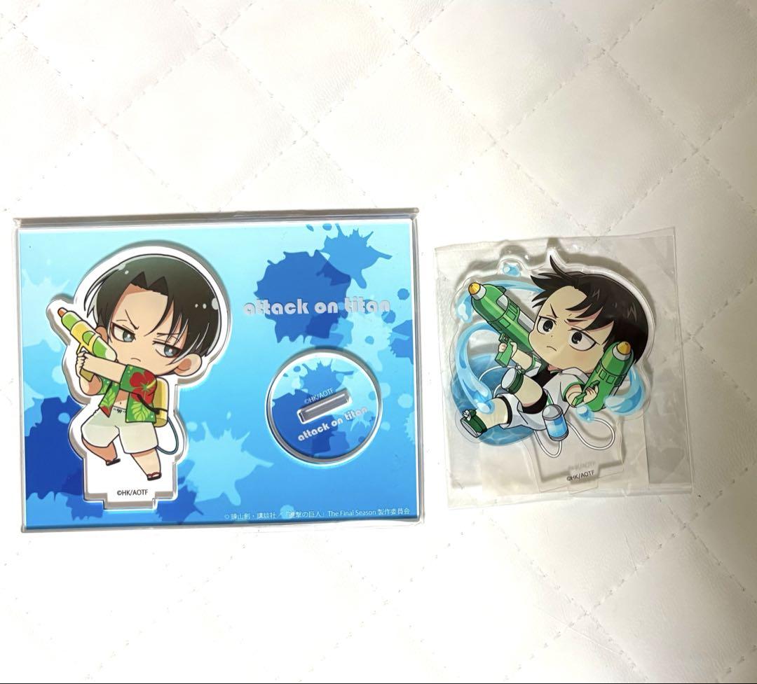 

[USED] Attack on Titan Princess Cafe Collaboration Cafe Honpo Levi Acrylic Stand
