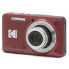KODAK PIXPRO Benutzerfreundliche Zoom FZ55-RD 16MP Digitalkamera mit 5x optischem Zoom, 28mm Weitwinkel und 2,7-Zoll LCD-Bildschirm (rot)