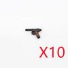 WWI WWII Building Blocks Soldiers Military Accessories Bomb Two-color Gun Mini Brick Weapons Gift Toy AKM Helmet RPG Grenad X026