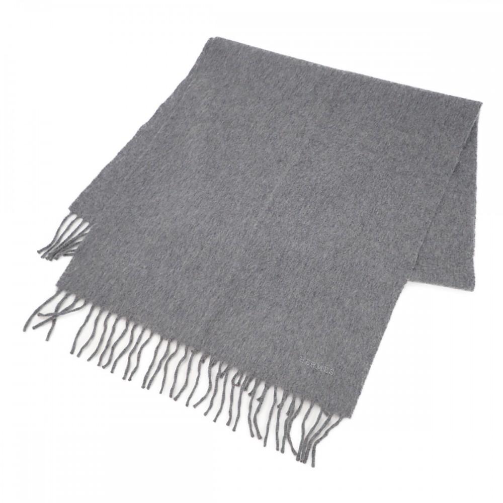 HERMES  H393700T_04  Scarf gray cashmere Women