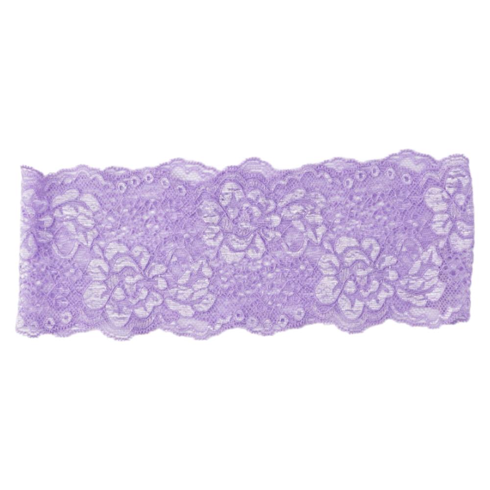 Elegant Mesh Lace Hairband Elastic Headwrap Cap Fashion Headband  Lady Girls Headwear фиолетовый