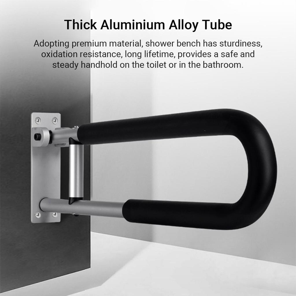 Maniglione per WC Anti-Caduta / Antiscivolo Maniglione di Sicurezza Ribaltabile per Bagno Maniglia Maniglione di Sicurezza da Avvitare