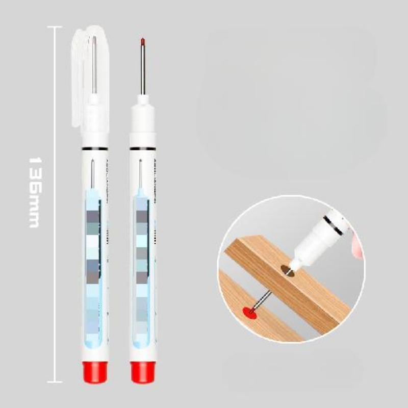 1pc Long Head Marker Marking Pen Permanent Paint Pen Set For Woodworking Decoration Deep Hole Marker Stationery Art Supplies