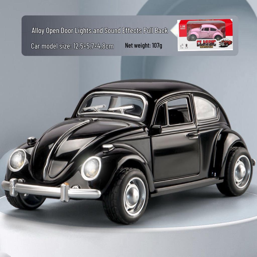 Retro Beetle Classic Alloy Toy Car with Opening Doors