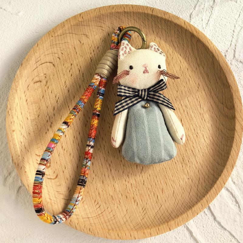 Handmade Animal Keychain Cartoon Key Ring Pendant Fashion Bag Charm Gift for Women Kids