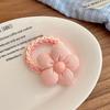 Candy Color Headband Wool Bold Flower Hair Rope Children'S Sweet High Elastic Hair Band Headgear Head Flower Girls Hair Accessories