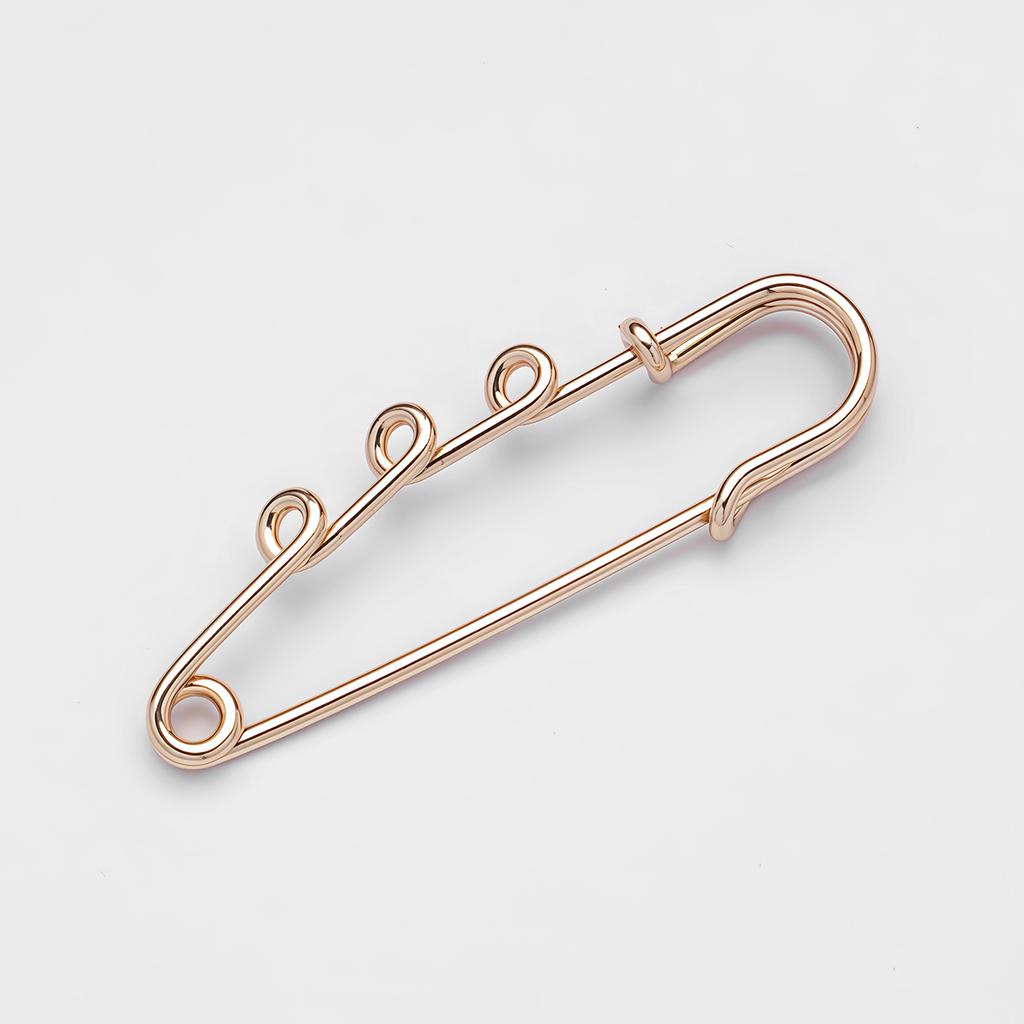 5/10 PZ Spilla di Sicurezza Metallica Grande Base Vuota Spille Brooch 3 Anelli Fermagli Artigianato Fai da Te Materiali per la Creazione di Gioielli Accessori
