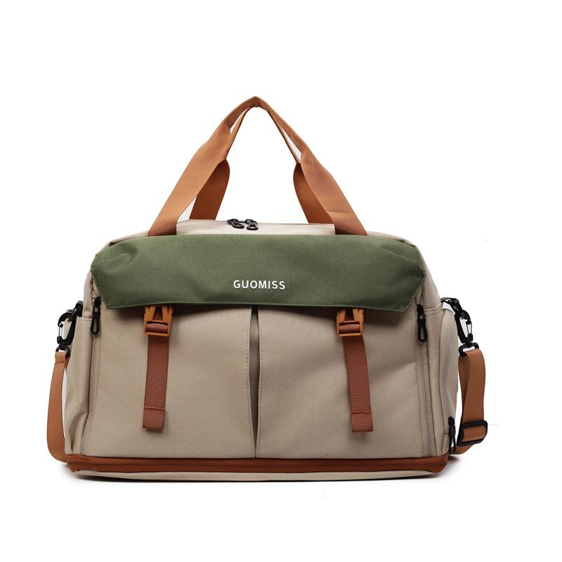 Large Capacity Travel Duffel Bag with Multiple Pockets Foldable Design Casual Weekend Carry On Bag