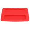 Silicone Toaster Cover 15.8x10.4x1.2cm Soft Flexible Reusable Bread Maker Lid for Home Red