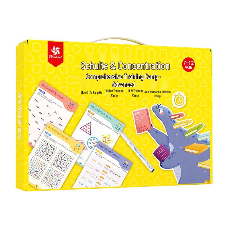 Pinwheel Shulte Grid Montessori Cognitive Training Aid for Early Education and Kindergarten