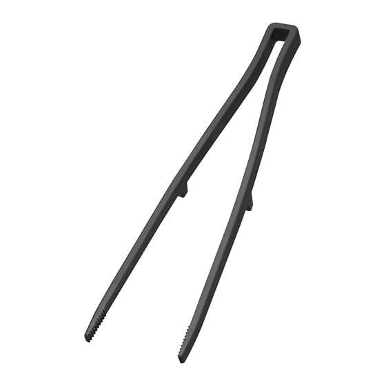 Yamazaki Jitsugyo 5196 Silicone Chopsticks Tongs Black Approx. W6XD2XH28cm Tower Non-Slip Heat Resistant