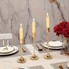 3Pcs/Set Minimalist Retro Style Candlestick Holder Metal Candlelight Dinner Props  Wedding