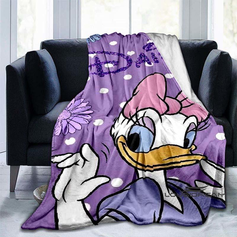 Cute Cartoon Daisy Duck Blanket Soft and Comfortable Perfect for Home Décor Bedroom Living Room and Sofa Throw