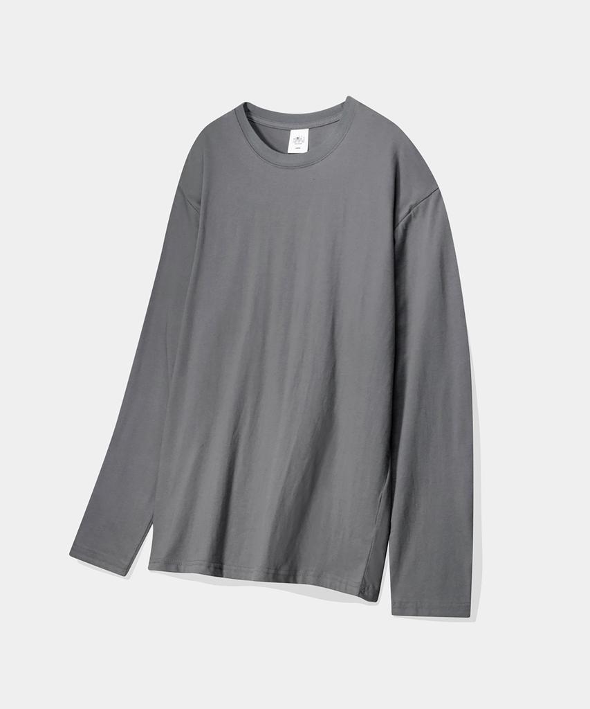 Lambeulla 20-Count Comfort Semi-Overfit Long Sleeve [Charcoal]