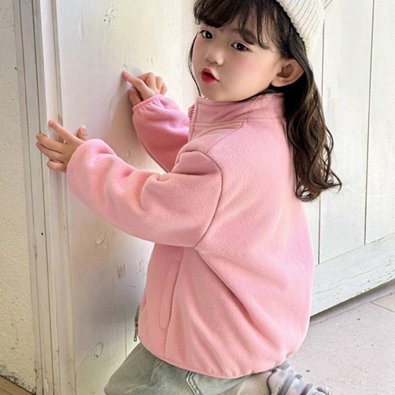 1-11 Years Kids Printed Zipper Coat