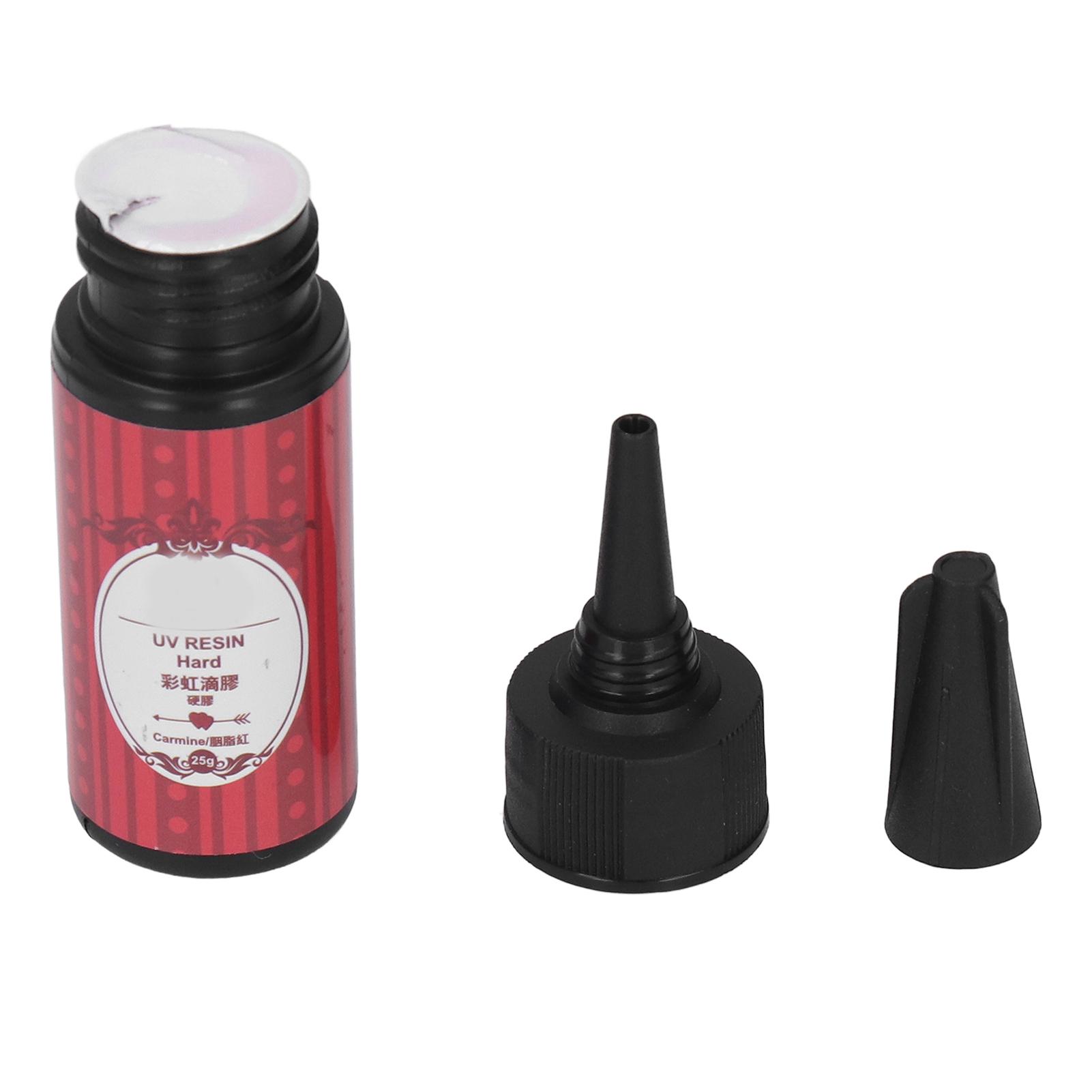 

25 г УФ-клея, безопасного, нетоксичного, герметичного, быстросохнущего, цветного, УФ-отверждаемого, смоляного, кристаллического клея Red