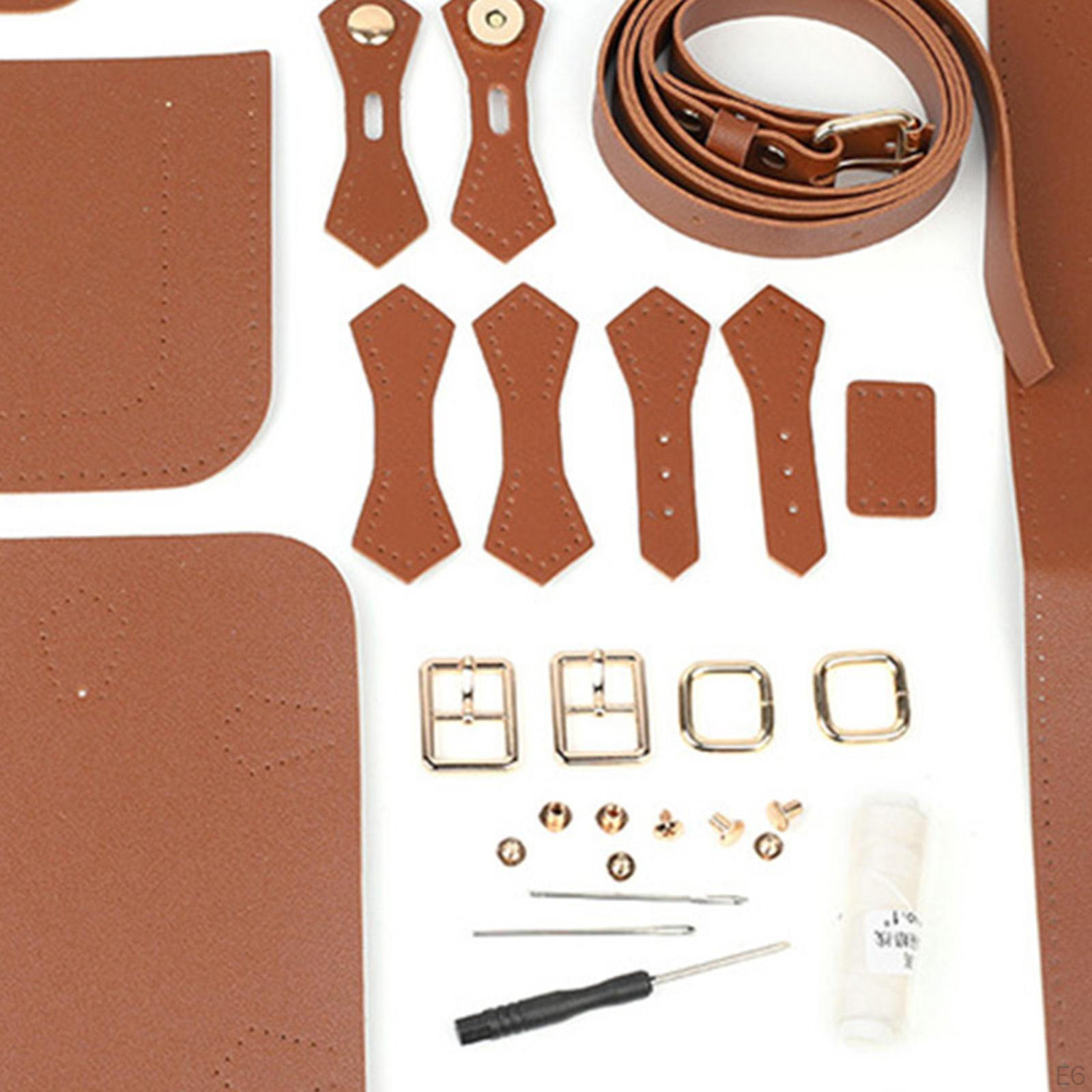 Выкройка кожи Изготовление вязаных аксессуаров коричневый — фото 7