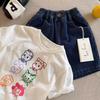 Kids Cotton Cartoon Short Sleeve T Shirt Summer Toddler Round Neck Top Boys Girls Fashion Casual Tee