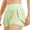 Women's Summer Quick-Dry Two-Piece Yoga Shorts with Pockets – Breathable & Anti-Exposure
