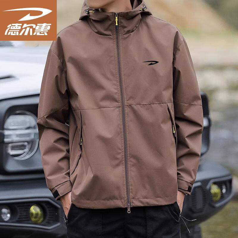 Deerhui Men's Casual Hooded Jacket