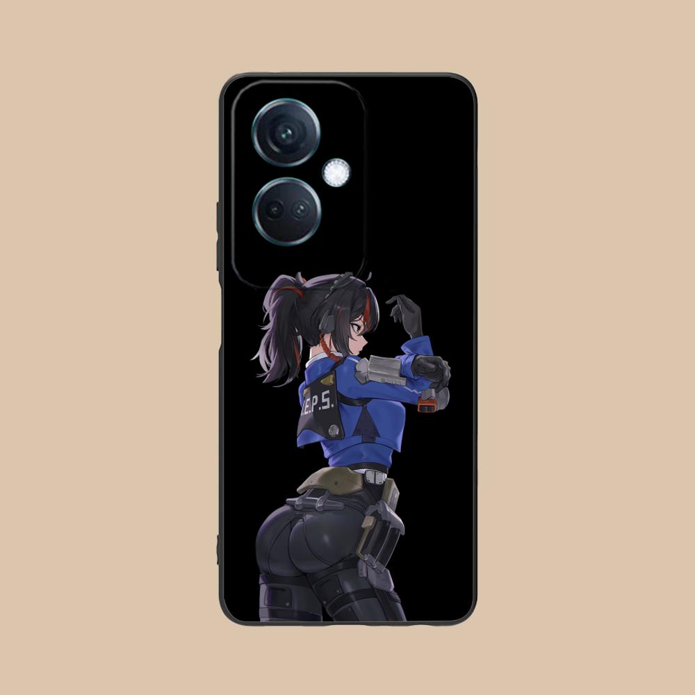 Zenless Zone Zero ZhuYuan Matte TPU Mobile Phone Case for OPPO Reno 14 13 12 11 10 9 8 7 6 5 F T Pro 5G Colorful Printing Cover OPPO Reno5 5G