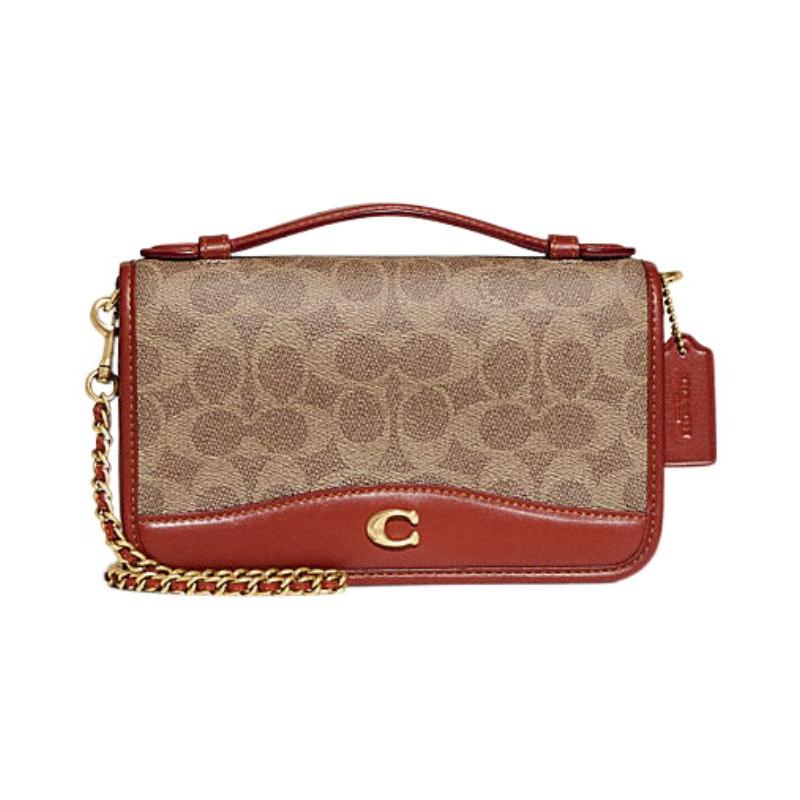 

COACH Bea 20 Classic Presbyopia Buckle Closure PVC Hand-held Shoulder Crossbody Bag Small Women s Taupe сірий колір