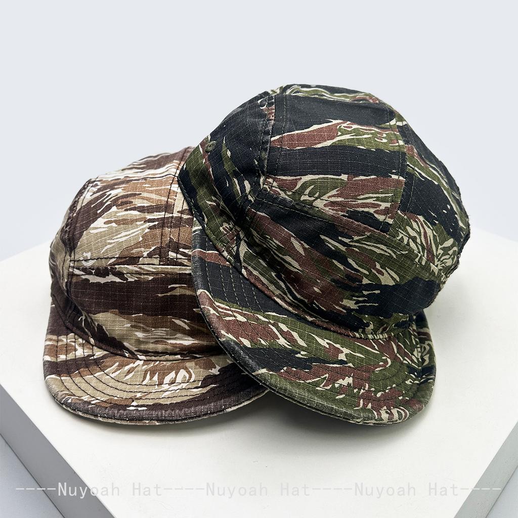And Women Camouflage Vintage Letter Prints Solid Color Baseball Caps Sun Protection Short Flat Brims All-Match Personalized Peaked Cap Trendy Ins