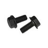 10Pcs Miter Sawing Cutter Bolt Left Hand Thread Hex Head Flanges For Cutting Machine Tool Part Black Sawing Cutter Screw Bolt