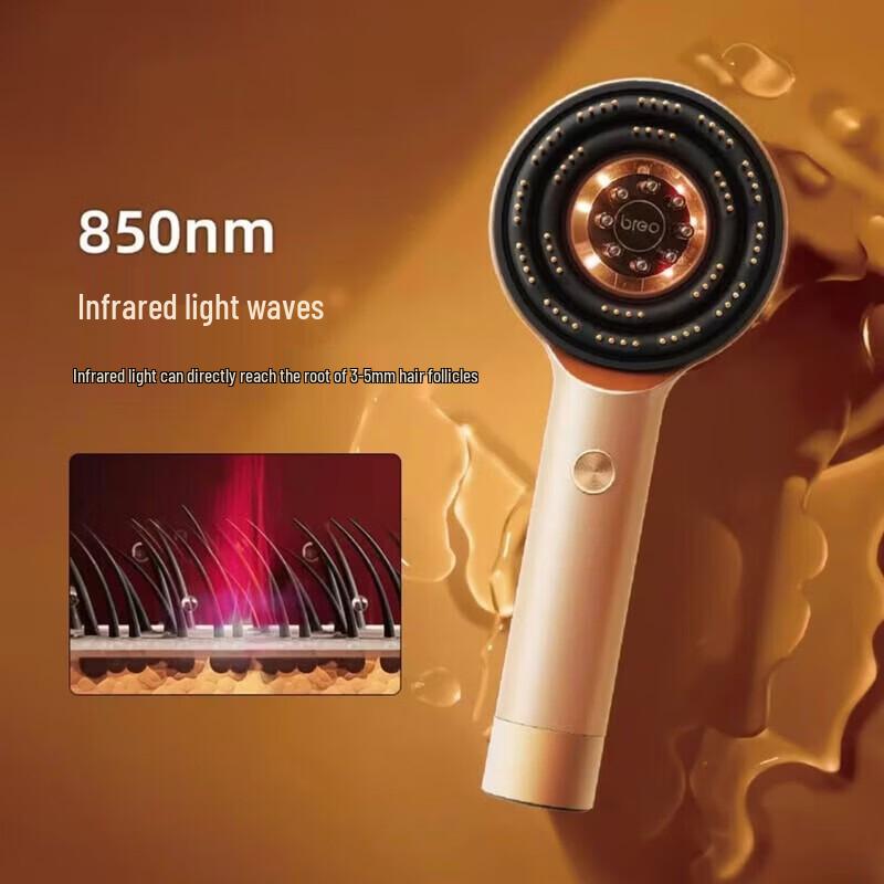 

Breo Smart Scalp Massager Comb with Red Light & Essential Oil CN plug (adapter included)