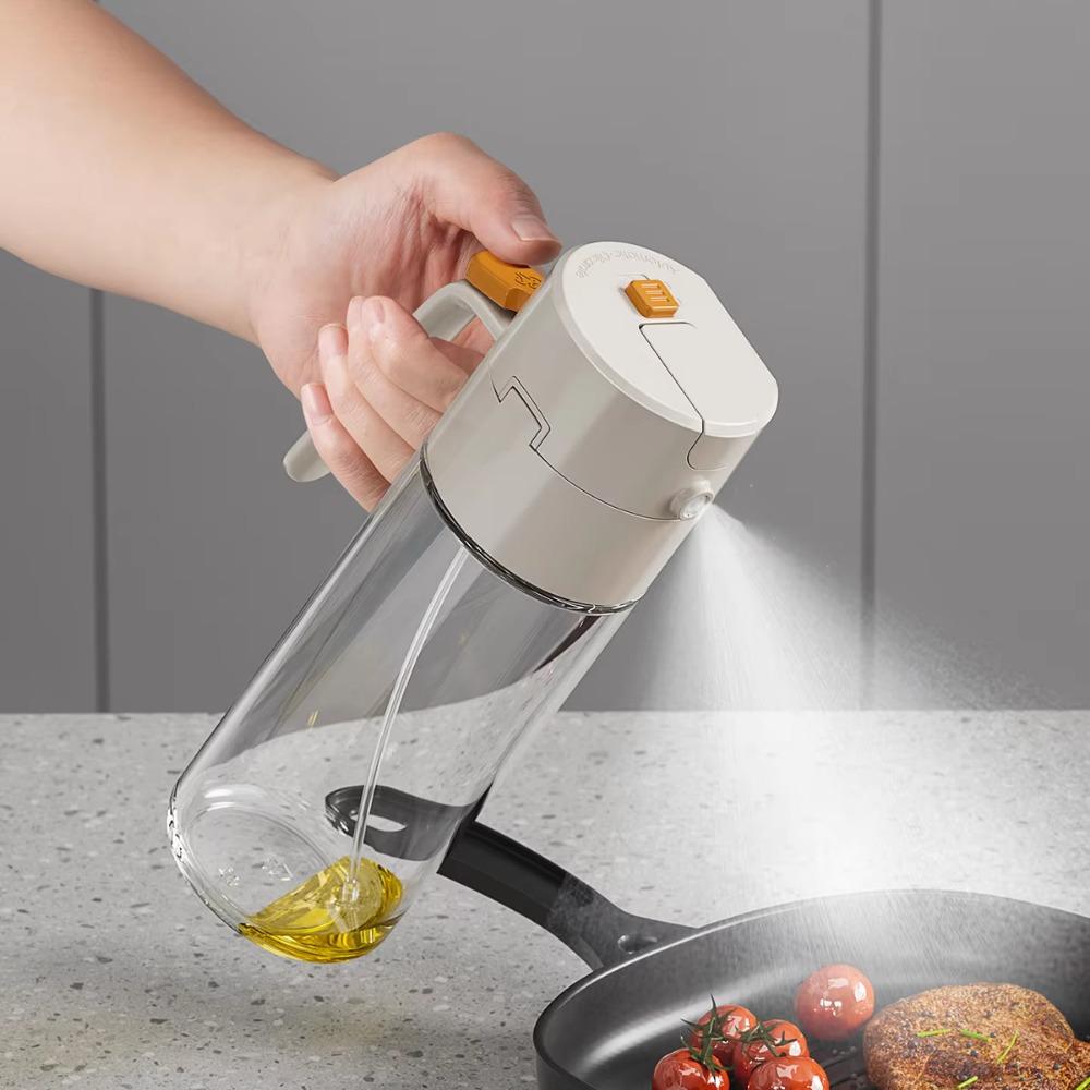 Dispensador de Aceite Único 2 en 1 Botella Contenedor de Aceite Botella de Condimento Multifuncional Camping