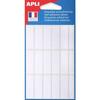 White Labels 12x38 Mm 105 Pieces