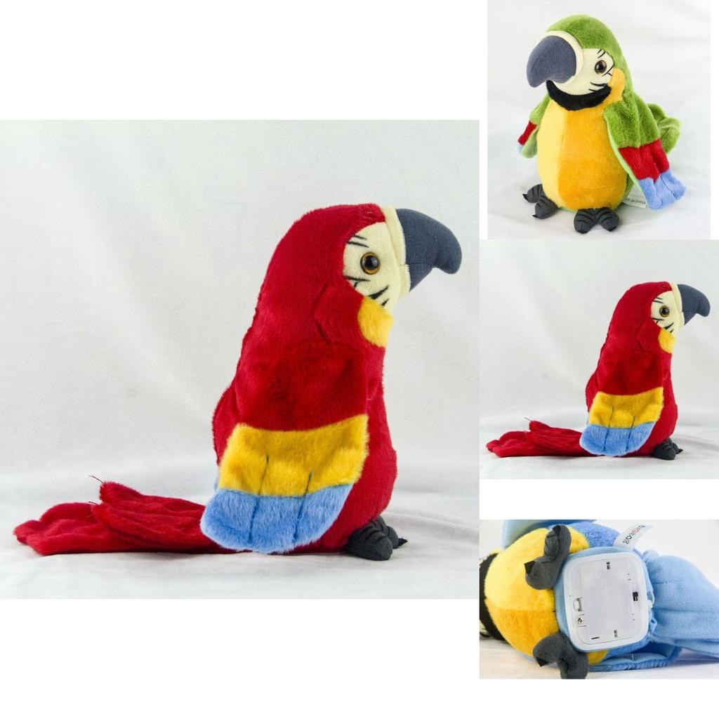 Electric Talking Plush Parrot Toy- Learn To Speak And Flap The Wings- Ideal Children's Gift