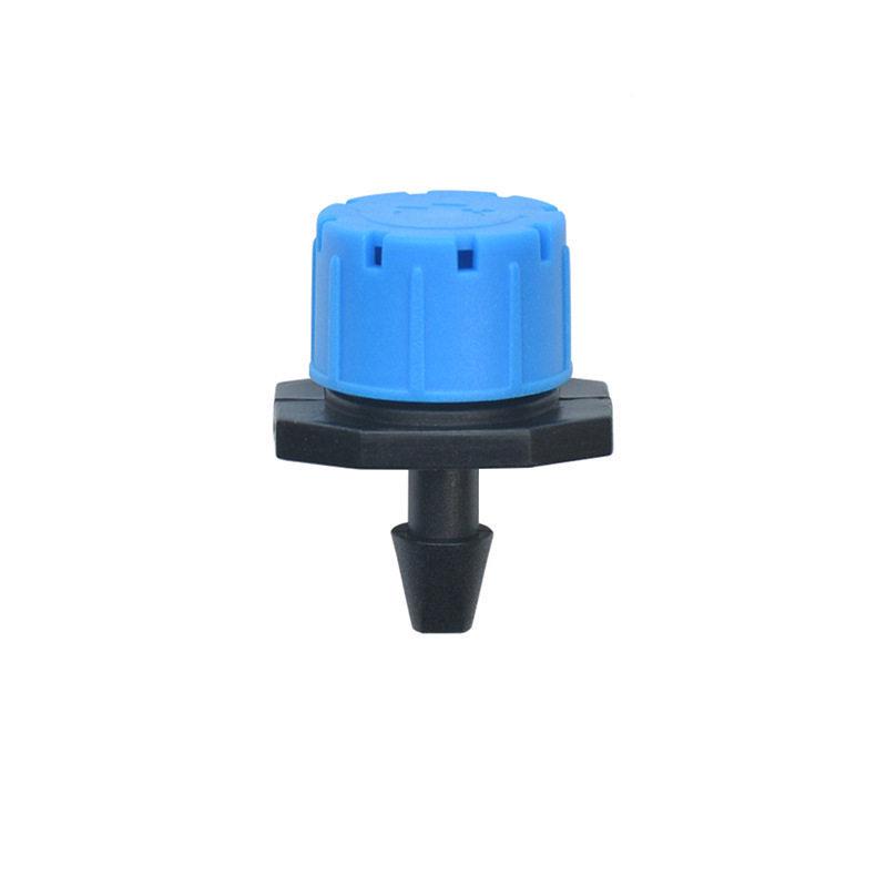 8-Hole Red/Blue Adjustable Flow Dripper for Garden Irrigation