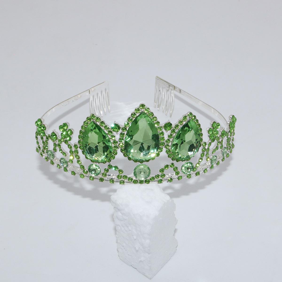 

Повязка на голову Большой Кристалл Милая Корона Популярные Бриллиантовые Аксессуары для Волос Детская Корона Повязка на голову