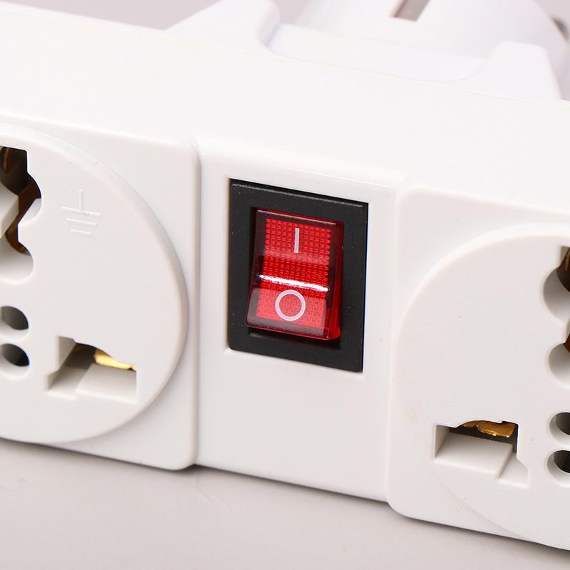 Portable Wall Power Outlet European British Plug Adapter Socket Converter With Switch Universal UK EU 10A 250V Extension Socket