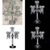 Artificial Sparkling Crystal Candle Holder Lotus Design For Daily Decor Home
