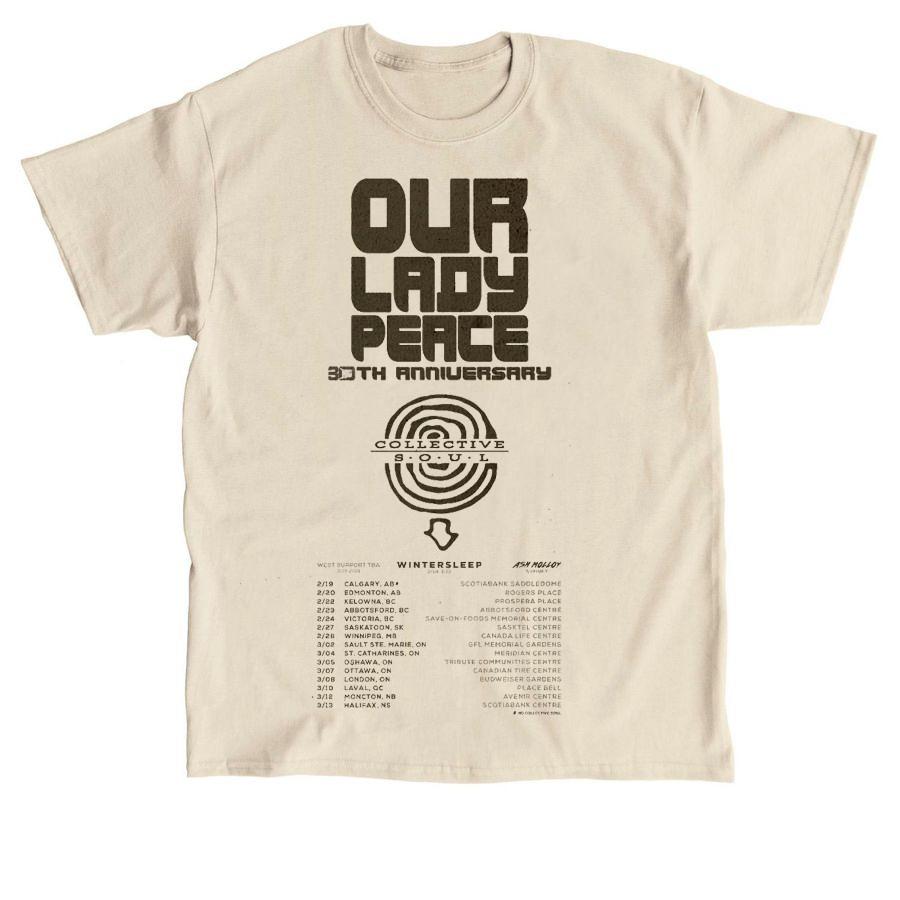 

Our Lady Peace and Collective Soul Band Tour 2025 Gift For Fan Tshirt QT94 Unisex T-Shirt XXXXL