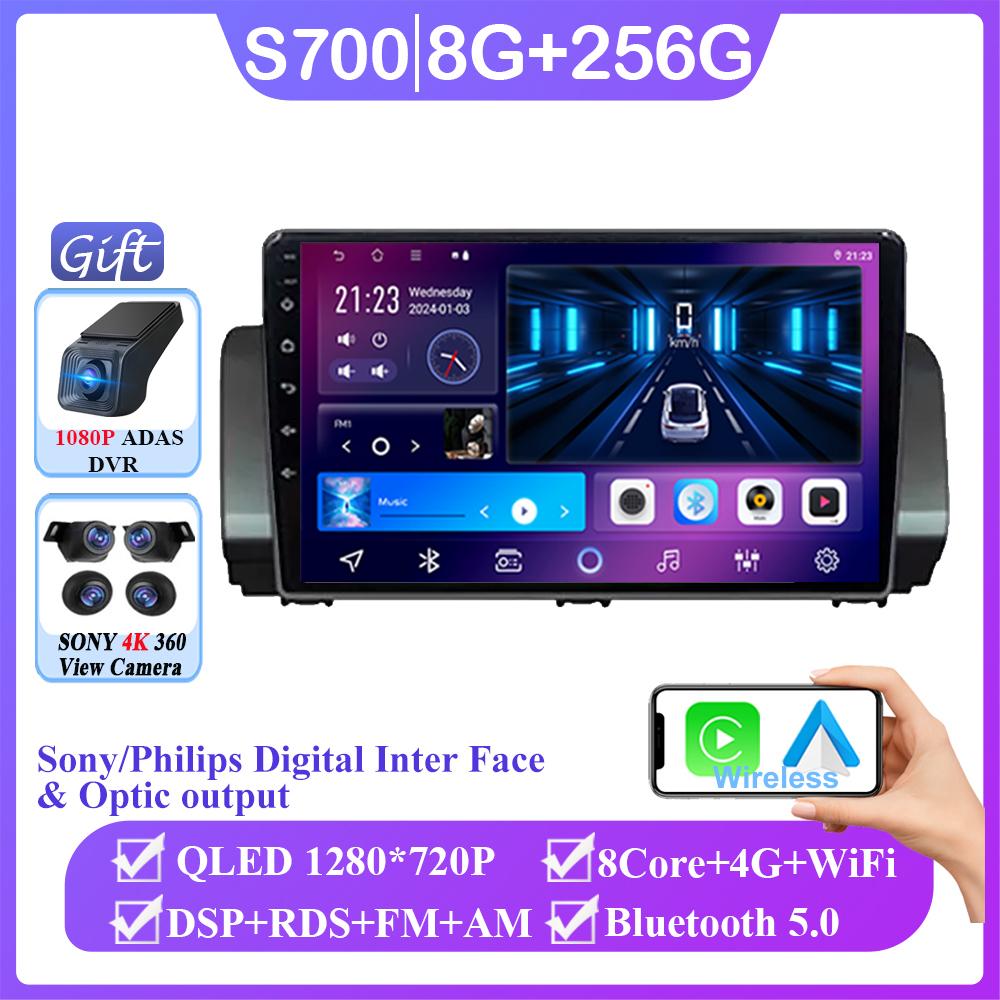 Car Radio Stereo For Renault Sandero 2021 Android 14 Auto Carplay GPS 4G WIFI Navigation Multimedia Video Player CPU No 2din DVD