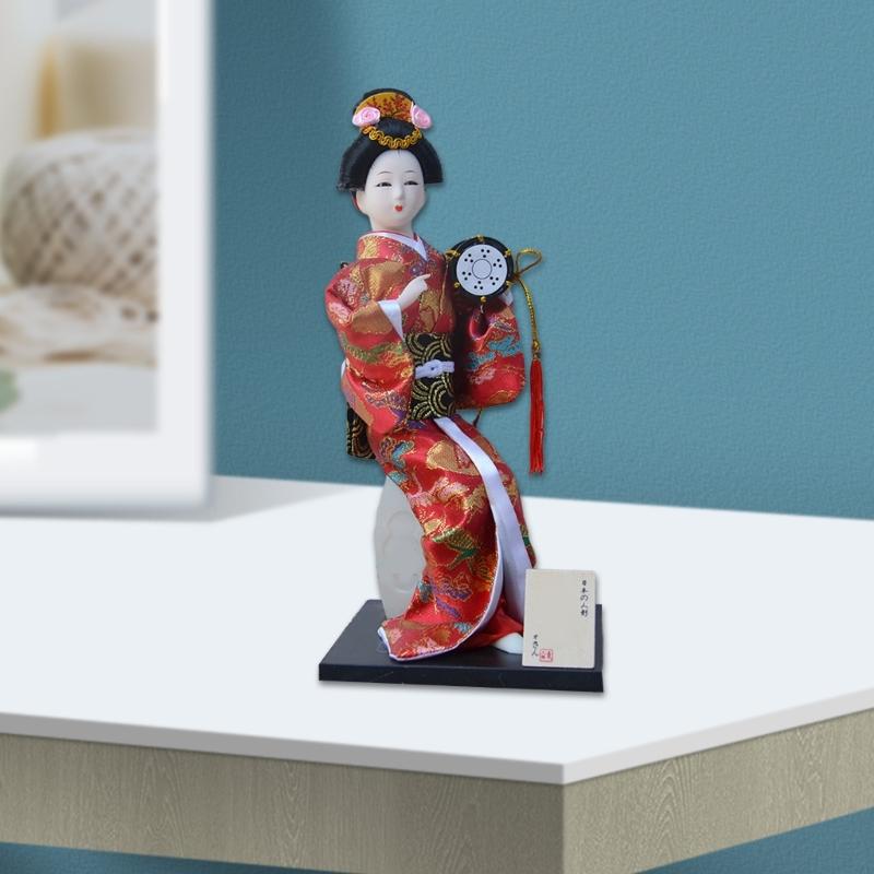 12Inch Handmade Kimono Dolls Ornamentation Ideal For Japanese Cuisines Restaurants And Home Room Authentics Decors