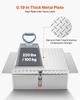Truck Bed Tool Box, Heavy Duty Aluminum Tool Box with Diamond Plate, Storage Toolbox Chest Organizer Supports up to 100 kg, Ideal for Pickup, Truck