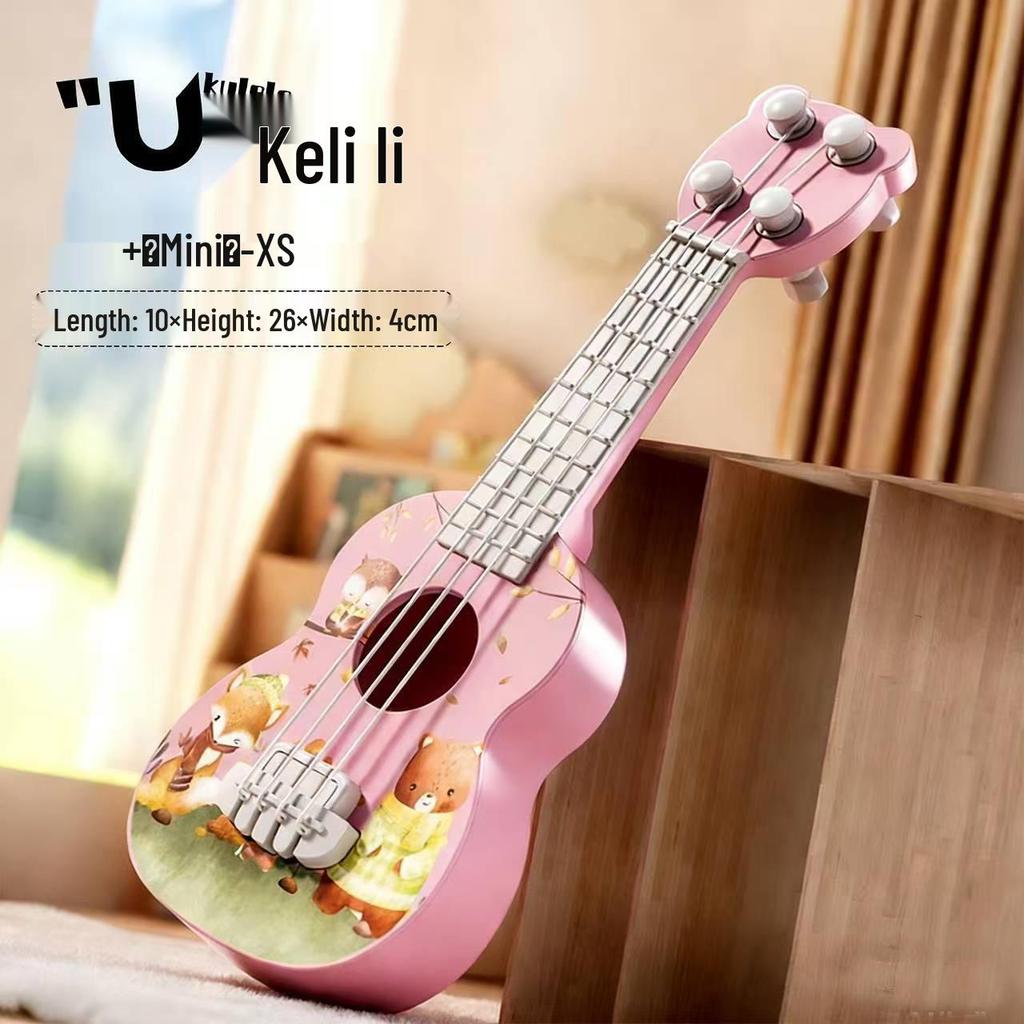 Realistic Guitar Playable Ukulele Toy for Children's Musical Education