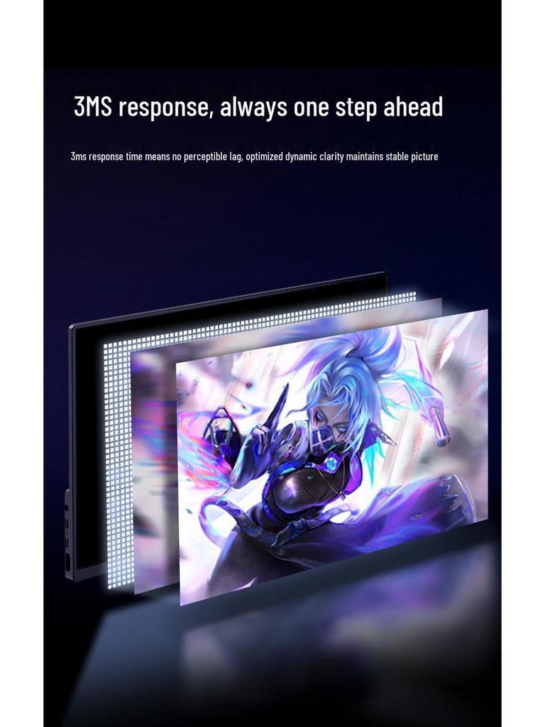 15.6" 4K Portable IPS Monitor for Laptops/Consoles