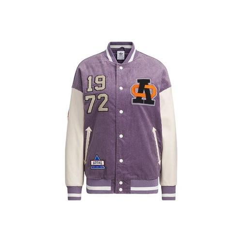 adidas Originals Loose Pilot Sports Cotton Jacket for Women, Purple S фиолетовый