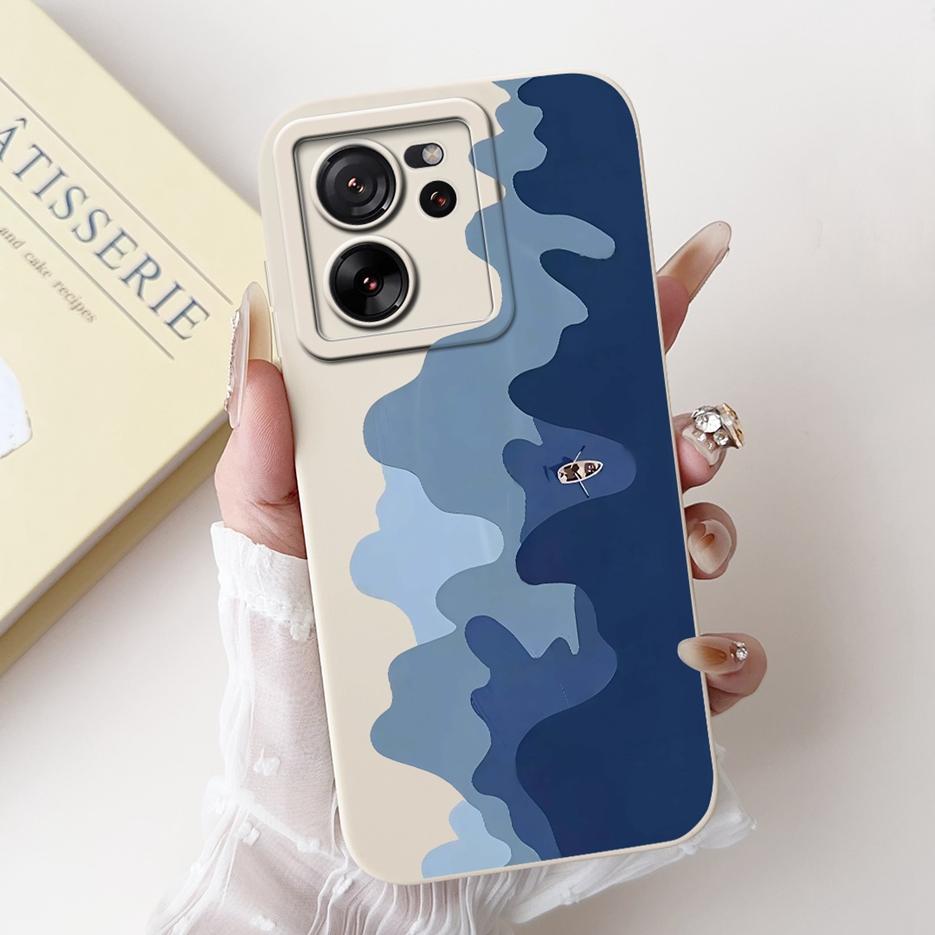 For Xiaomi 13T Pro Case Cool Fashion Machine Painted Cover Soft TPU Matte Phone Case For Xiaomi Mi 13T Pro Mi13T 13TPro 5G Shell