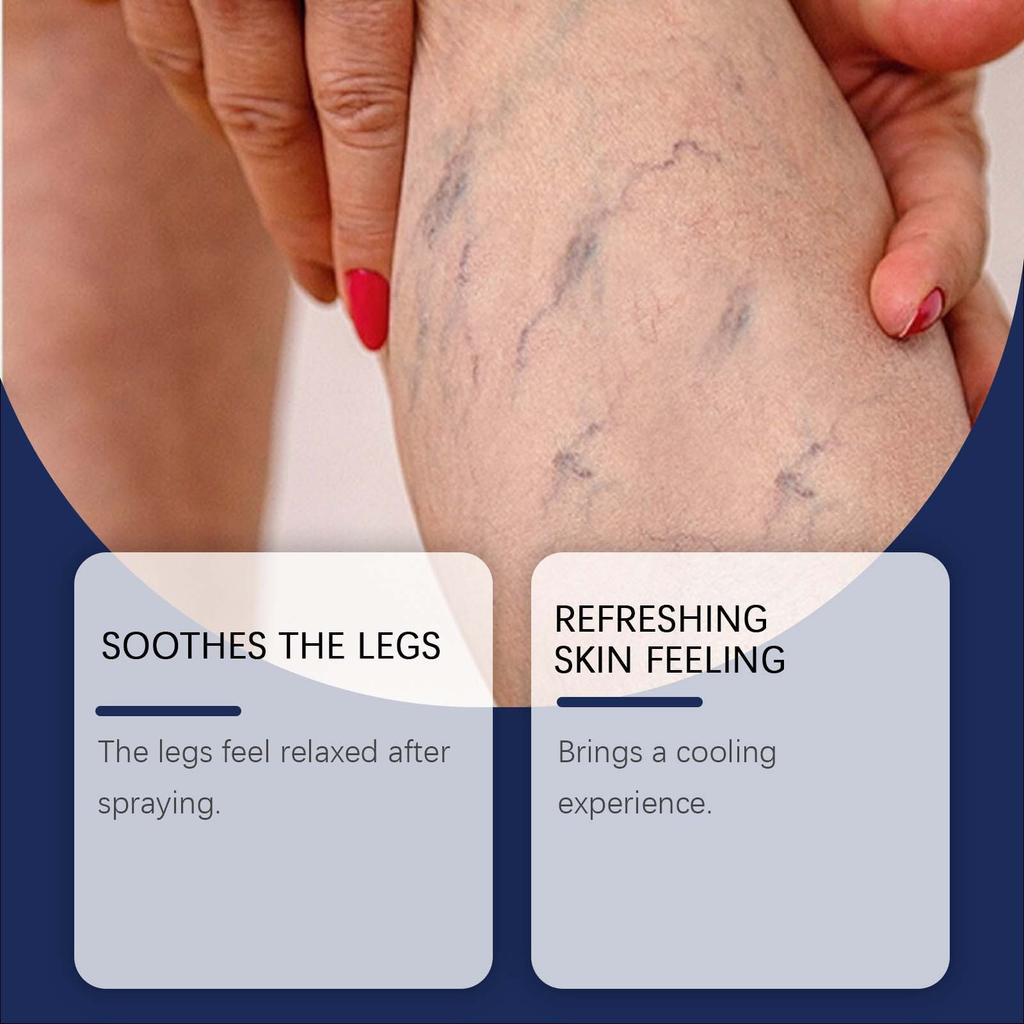 Leg Care Spray To Discomfort, Soreness, Numbness And Swelling Caused By Dilated Blood Vessels. External Care Spray For Leg Massage,30ML