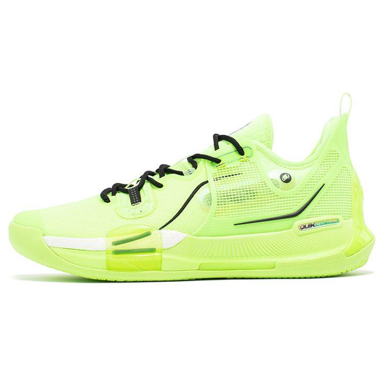 361 Burning War Cushioning Slip Resistant Abrasion Resistant Low Top Basketball Shoes Men's Green Black 572331103-3