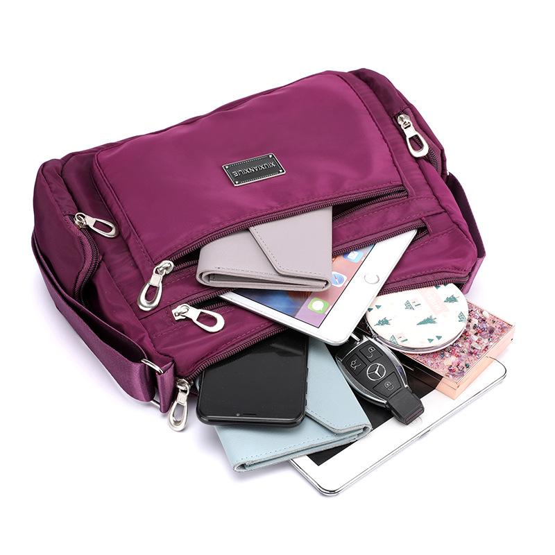 2024 Women's Multi-layer Large Capacity Lightweight Oxford Bag - Shoulder, Messenger, or Backpack